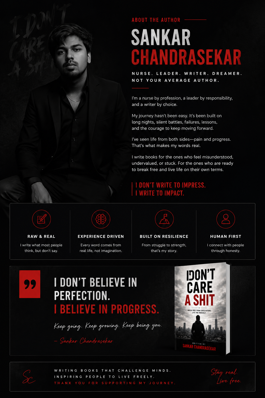 I DON’T CARE A SHIT – Break Free From Expectations. Live For Yourself.